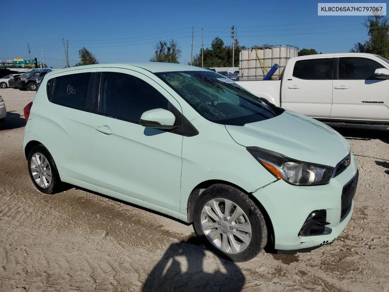 2017 Chevrolet Spark 1Lt VIN: KL8CD6SA7HC797067 Lot: 76133674