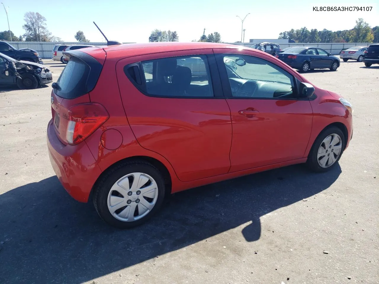 2017 Chevrolet Spark Ls VIN: KL8CB6SA3HC794107 Lot: 76768594