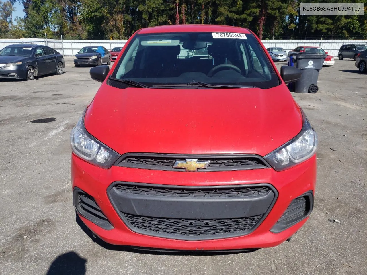 2017 Chevrolet Spark Ls VIN: KL8CB6SA3HC794107 Lot: 76768594