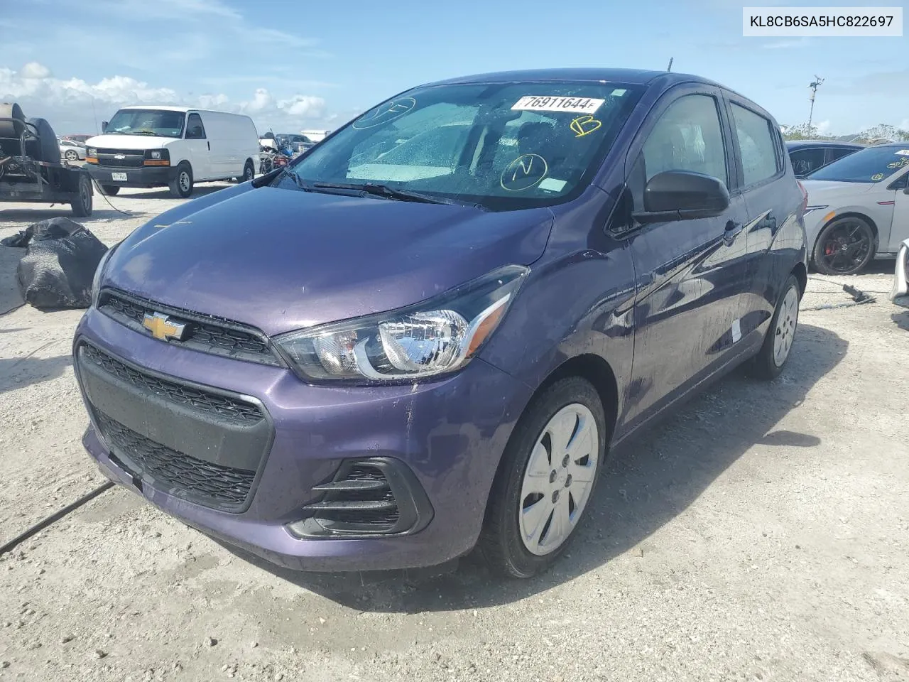 2017 Chevrolet Spark Ls VIN: KL8CB6SA5HC822697 Lot: 76911644