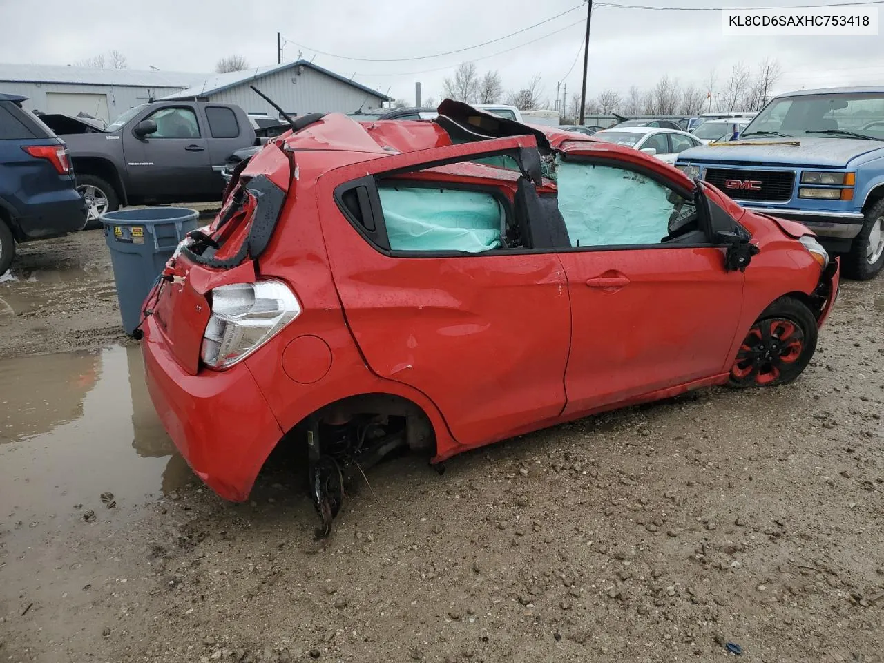 2017 Chevrolet Spark 1Lt VIN: KL8CD6SAXHC753418 Lot: 78331803