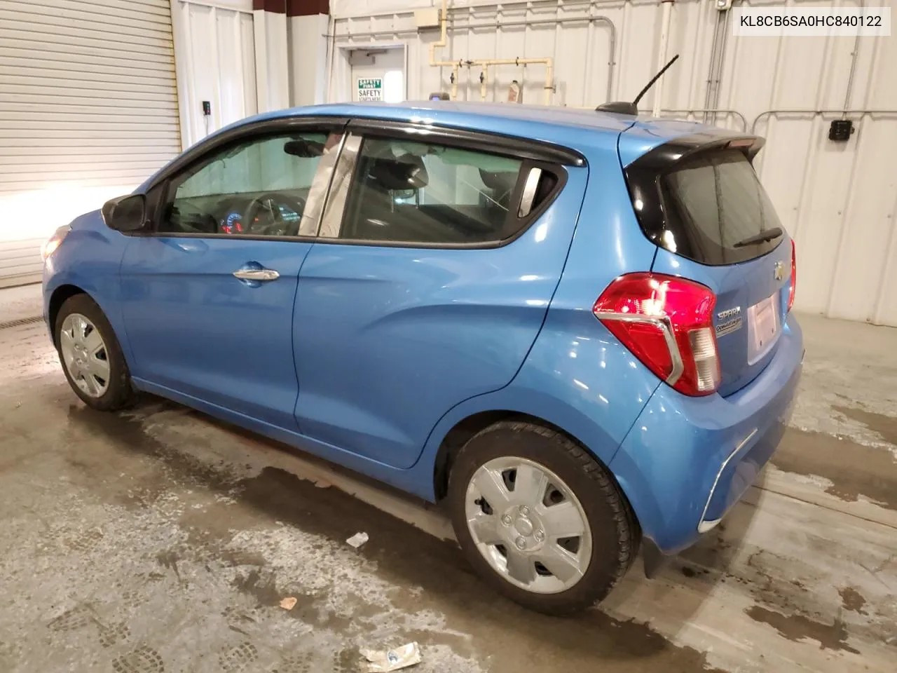 2017 Chevrolet Spark Ls VIN: KL8CB6SA0HC840122 Lot: 78479244