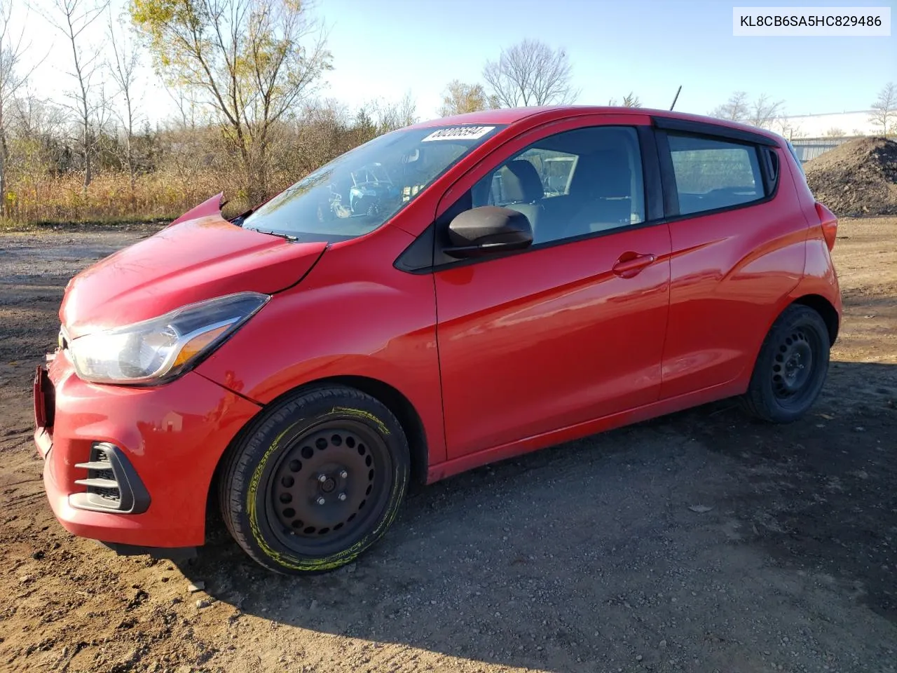 2017 Chevrolet Spark Ls VIN: KL8CB6SA5HC829486 Lot: 80206594