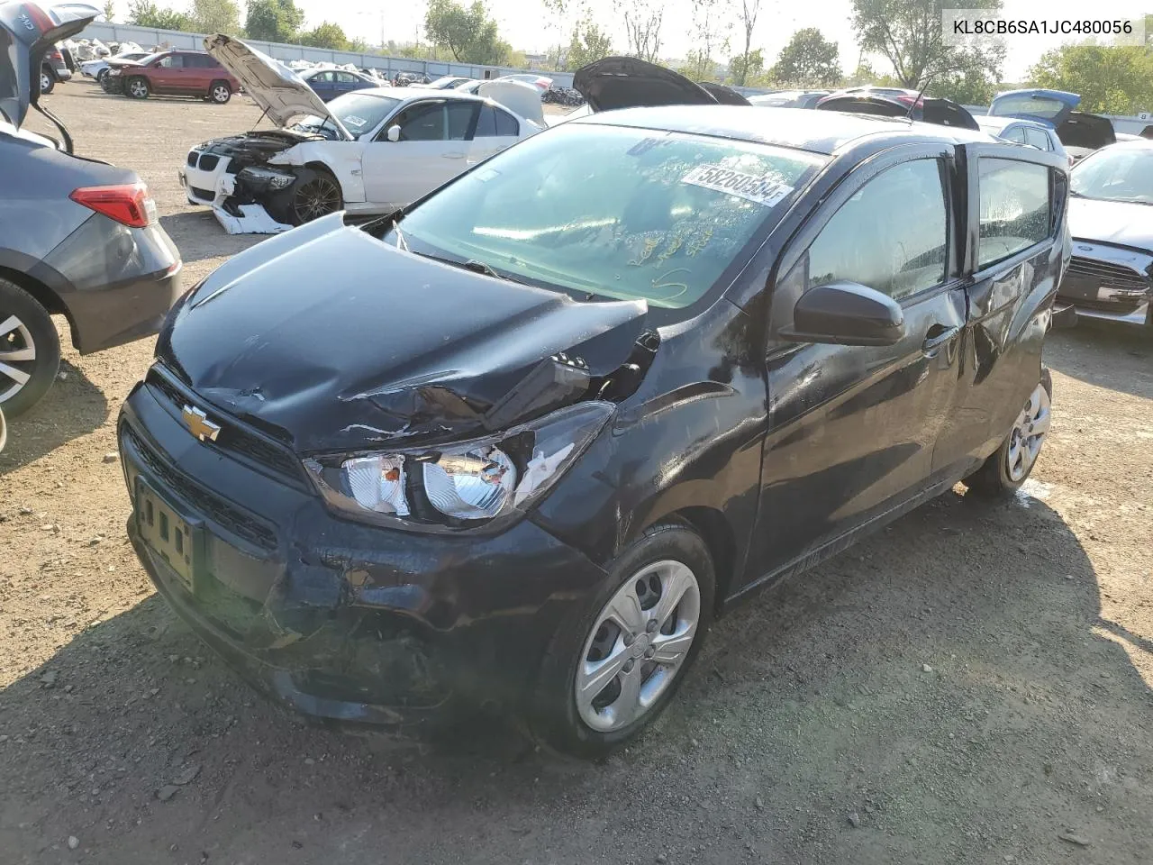 2018 Chevrolet Spark Ls VIN: KL8CB6SA1JC480056 Lot: 58260504