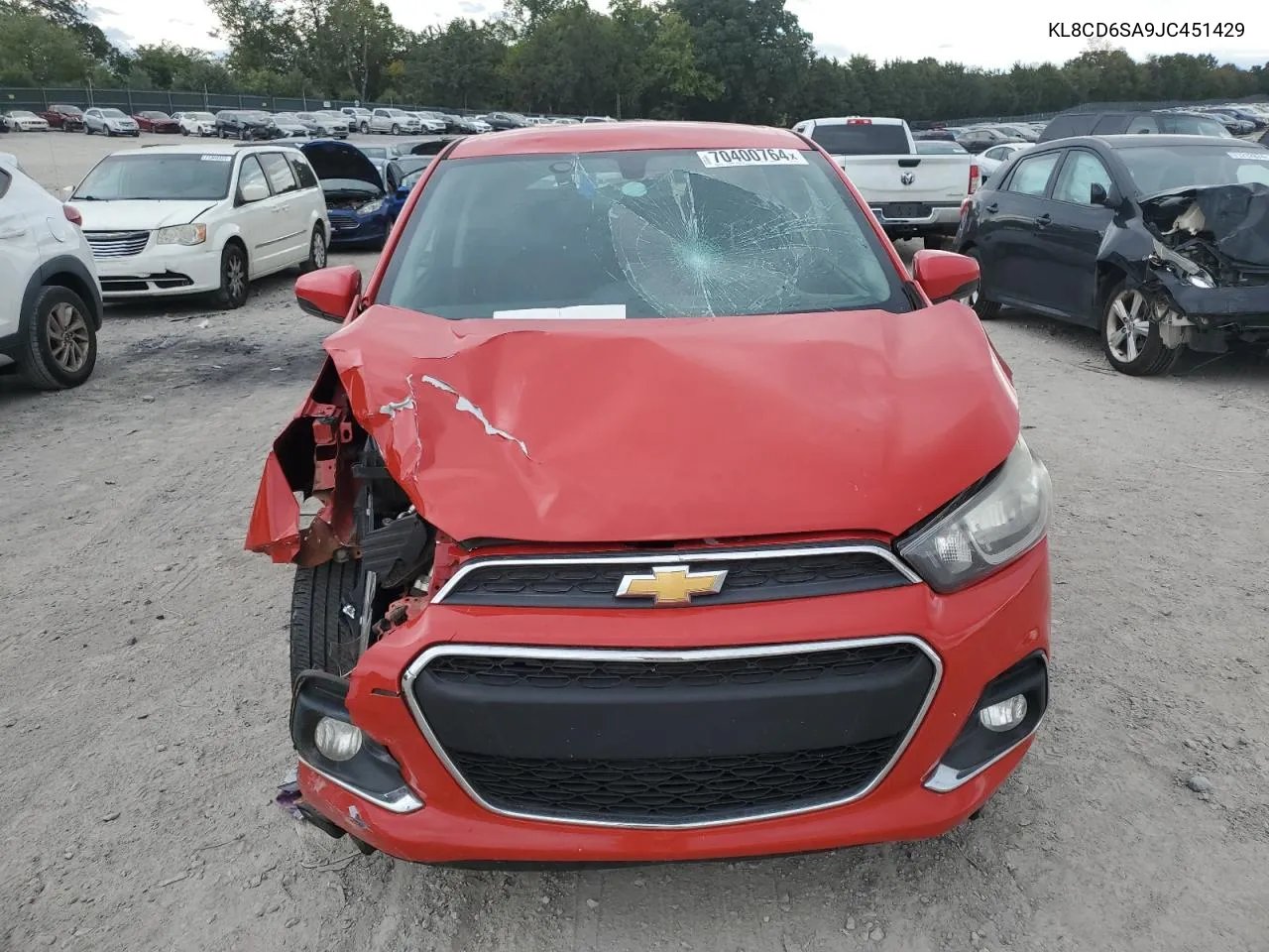 2018 Chevrolet Spark 1Lt VIN: KL8CD6SA9JC451429 Lot: 70400764