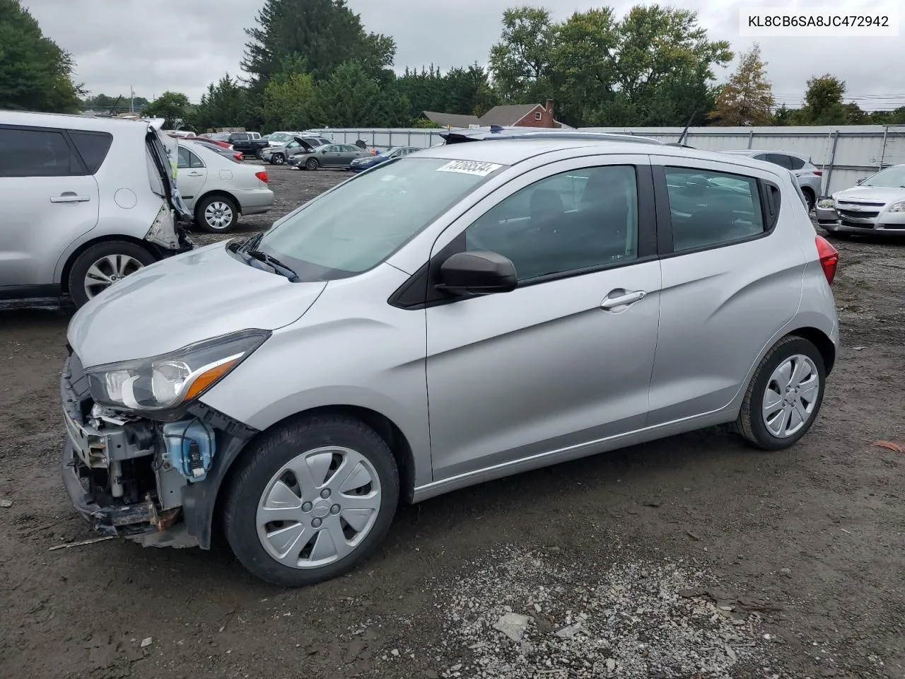 2018 Chevrolet Spark Ls VIN: KL8CB6SA8JC472942 Lot: 73268534