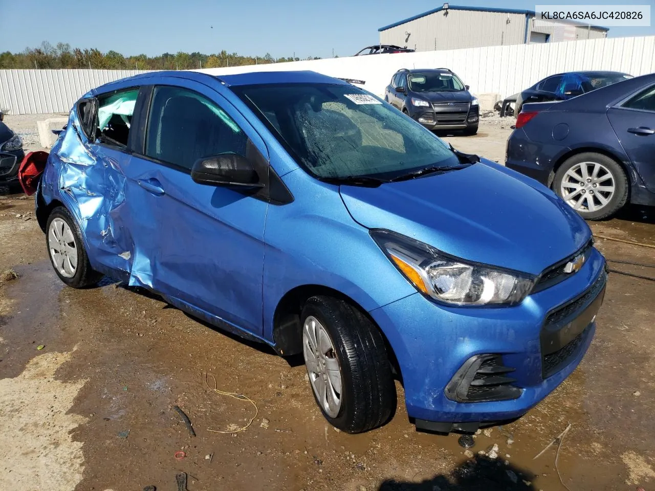 2018 Chevrolet Spark Ls VIN: KL8CA6SA6JC420826 Lot: 74690214