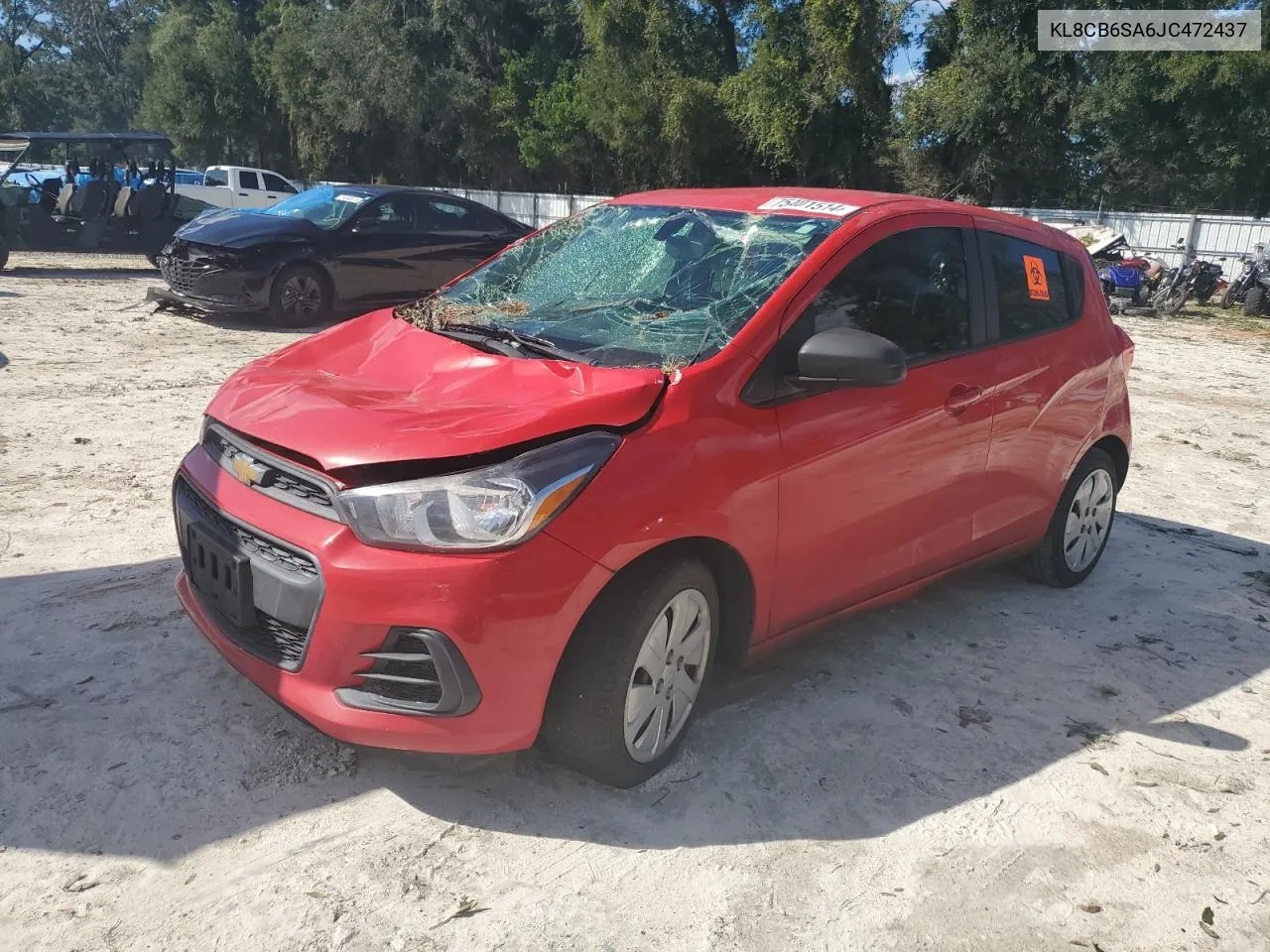 2018 Chevrolet Spark Ls VIN: KL8CB6SA6JC472437 Lot: 75401514