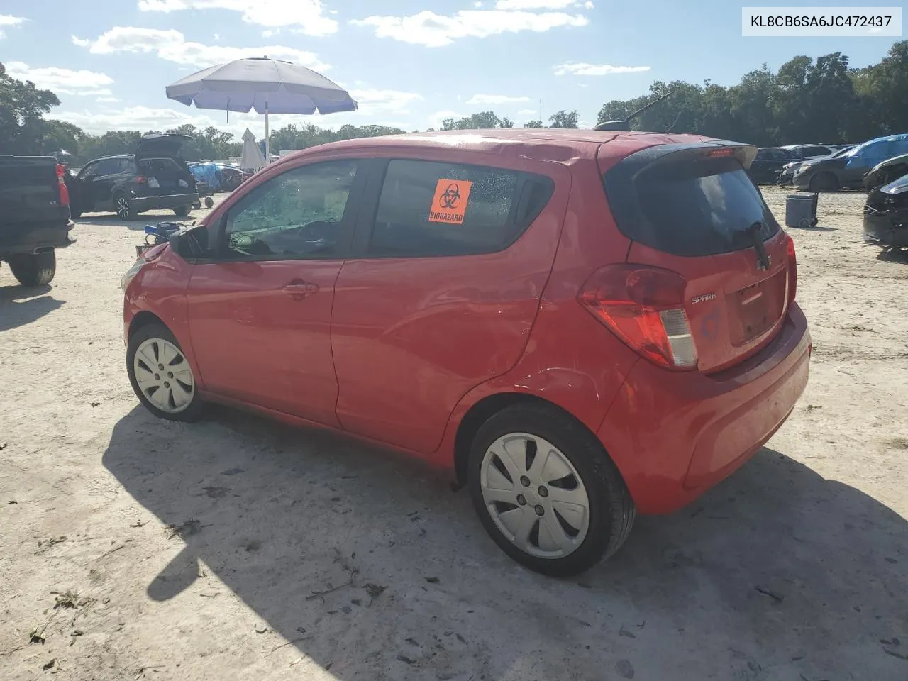 2018 Chevrolet Spark Ls VIN: KL8CB6SA6JC472437 Lot: 75401514