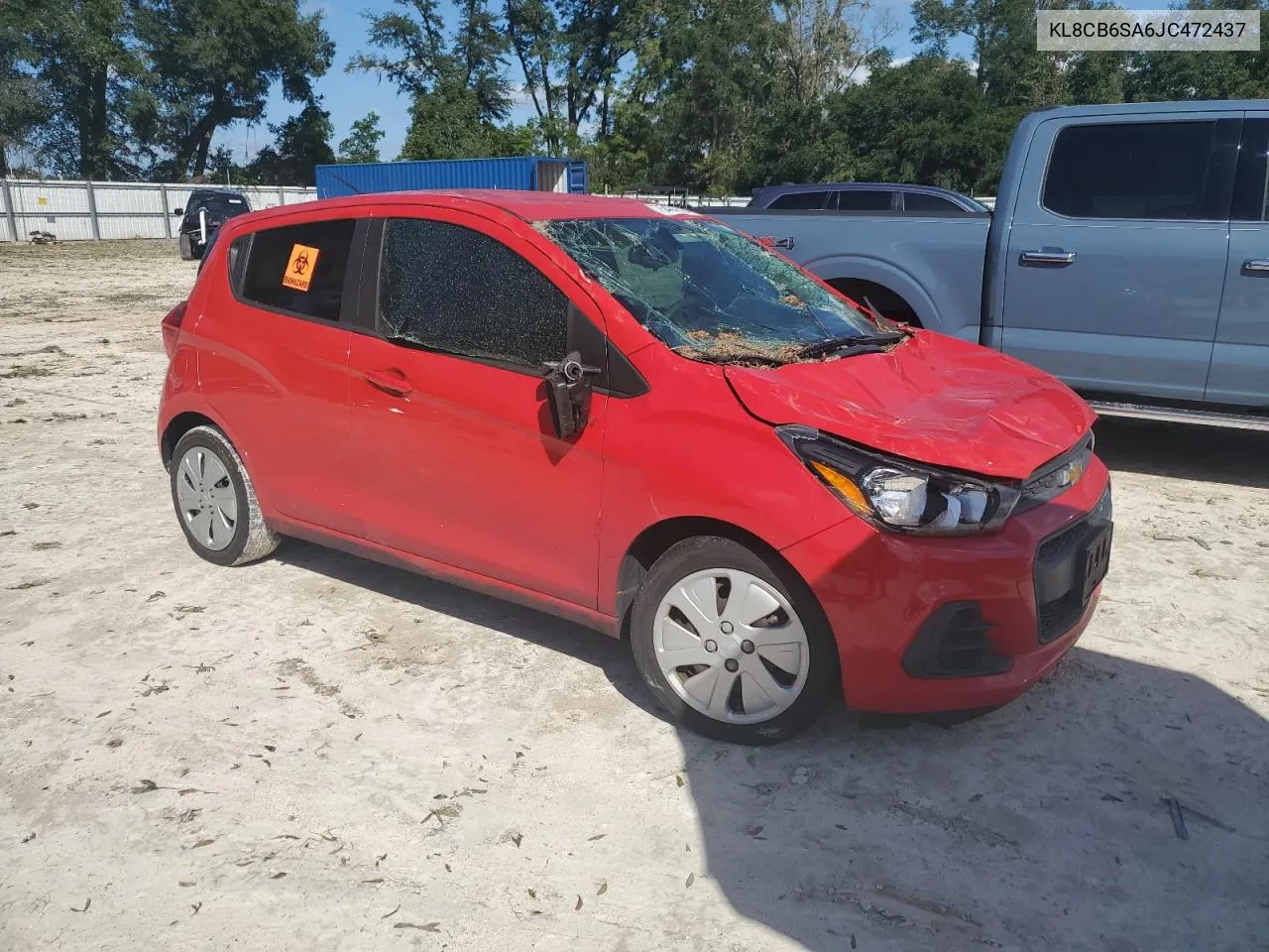 2018 Chevrolet Spark Ls VIN: KL8CB6SA6JC472437 Lot: 75401514