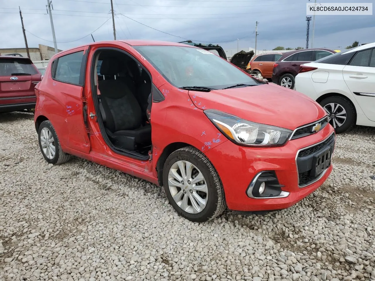 2018 Chevrolet Spark 1Lt VIN: KL8CD6SA0JC424734 Lot: 76085324