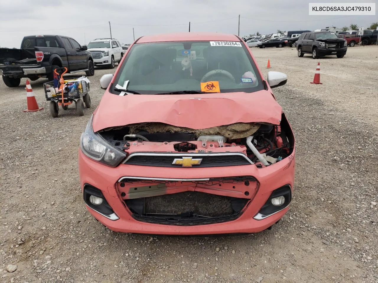 2018 Chevrolet Spark 1Lt VIN: KL8CD6SA3JC479310 Lot: 78730264