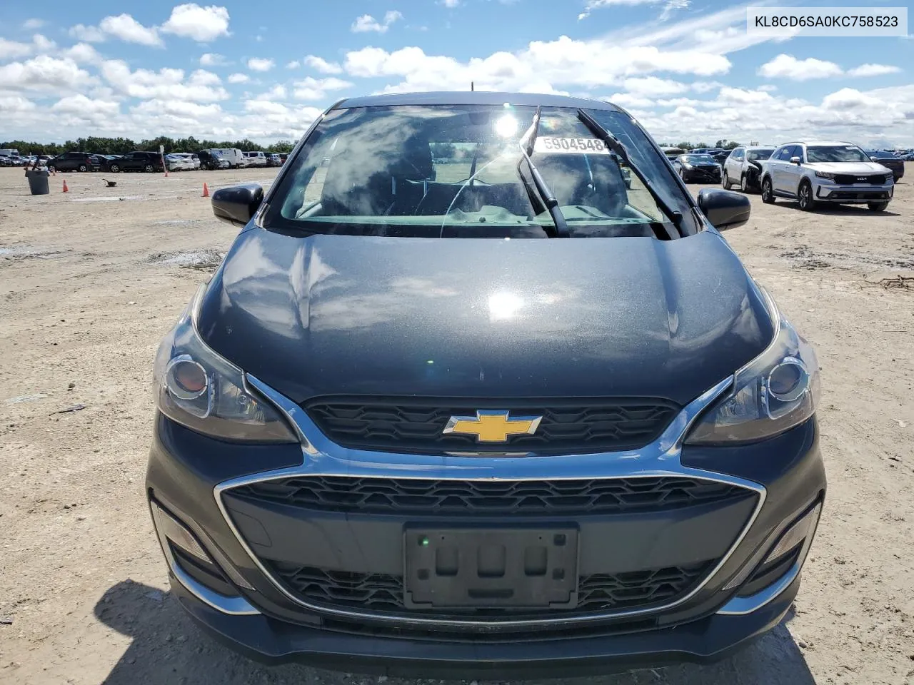 2019 Chevrolet Spark 1Lt VIN: KL8CD6SA0KC758523 Lot: 59045484