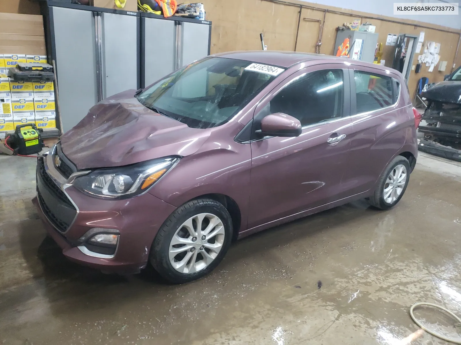 2019 Chevrolet Spark 2Lt VIN: KL8CF6SA5KC733773 Lot: 64182964