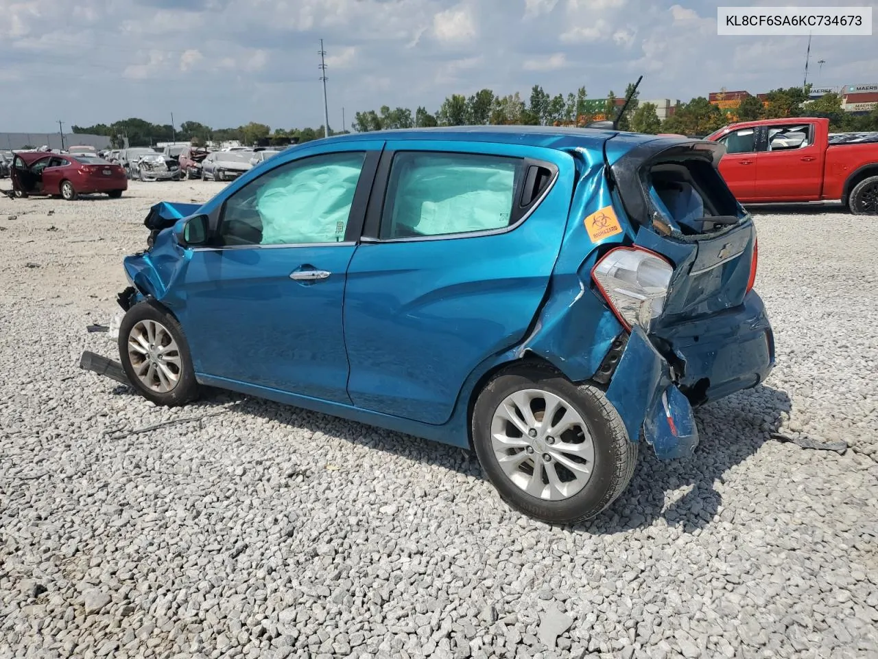 2019 Chevrolet Spark 2Lt VIN: KL8CF6SA6KC734673 Lot: 69401804