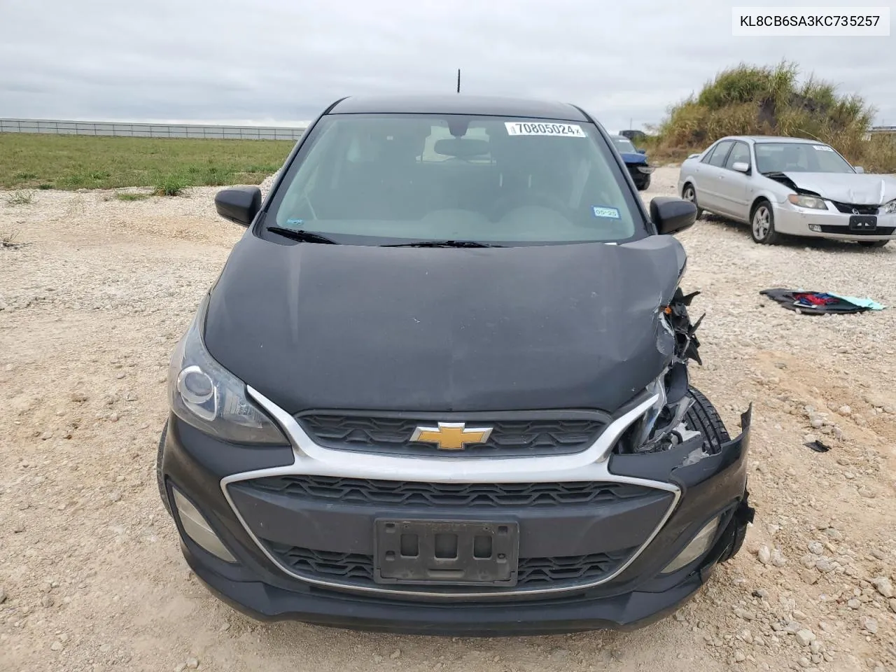 2019 Chevrolet Spark Ls VIN: KL8CB6SA3KC735257 Lot: 70805024