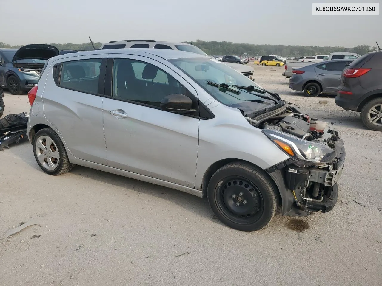 2019 Chevrolet Spark Ls VIN: KL8CB6SA9KC701260 Lot: 71116244