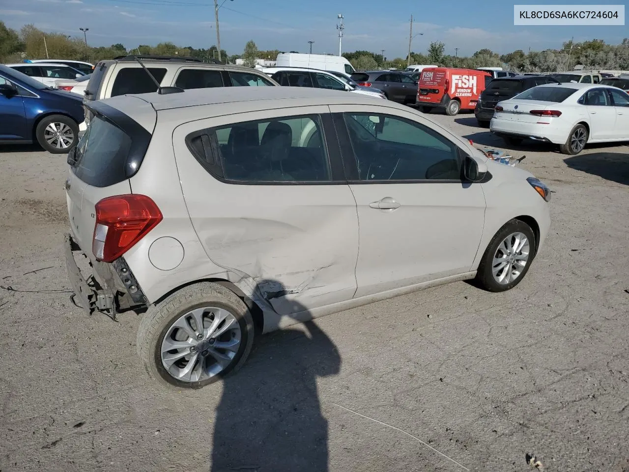 2019 Chevrolet Spark 1Lt VIN: KL8CD6SA6KC724604 Lot: 72016844