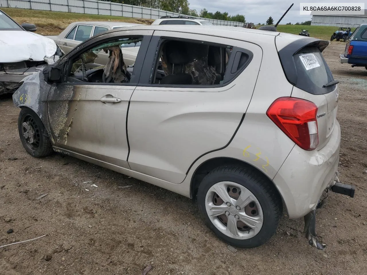 2019 Chevrolet Spark Ls VIN: KL8CA6SA6KC700828 Lot: 72699894