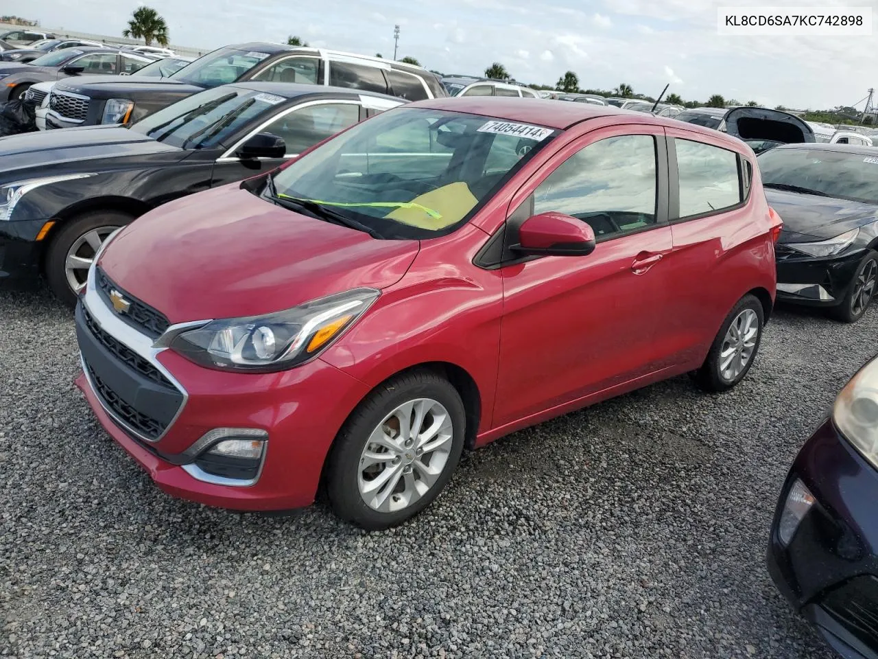 2019 Chevrolet Spark 1Lt VIN: KL8CD6SA7KC742898 Lot: 74054414