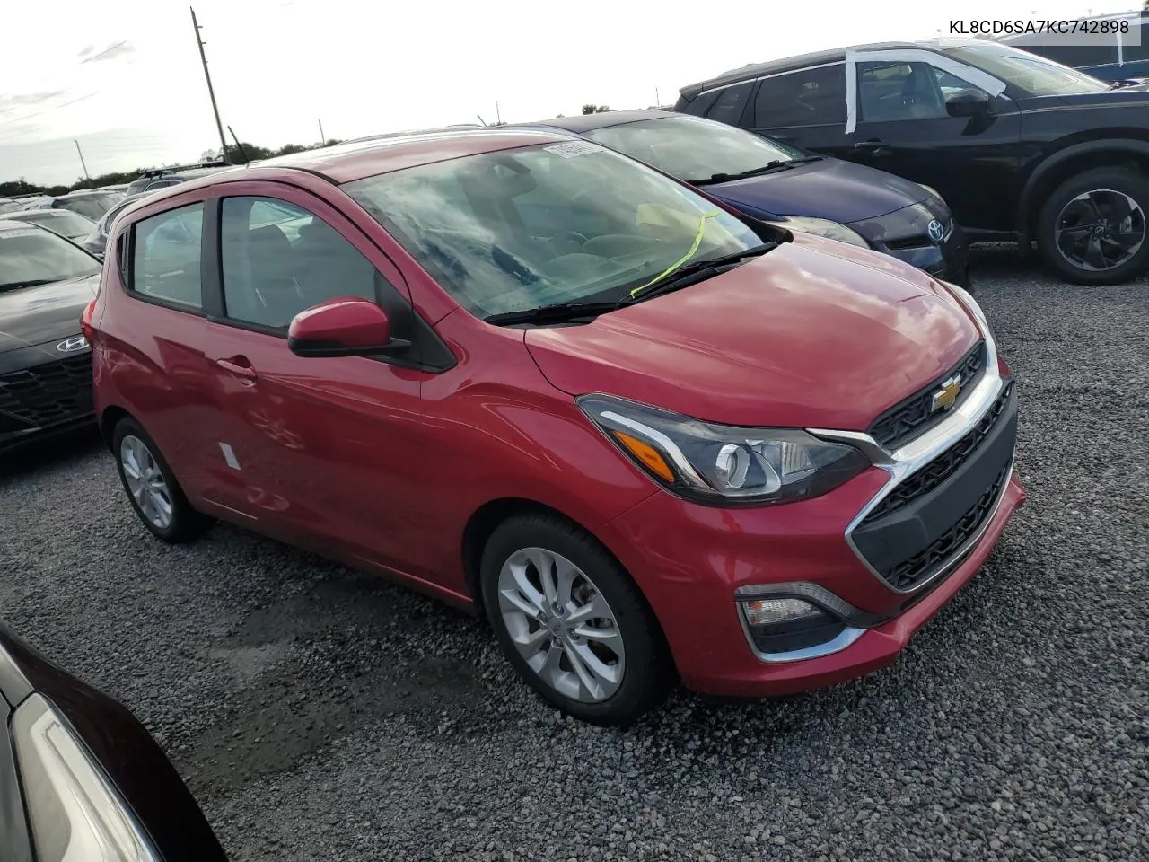 2019 Chevrolet Spark 1Lt VIN: KL8CD6SA7KC742898 Lot: 74054414