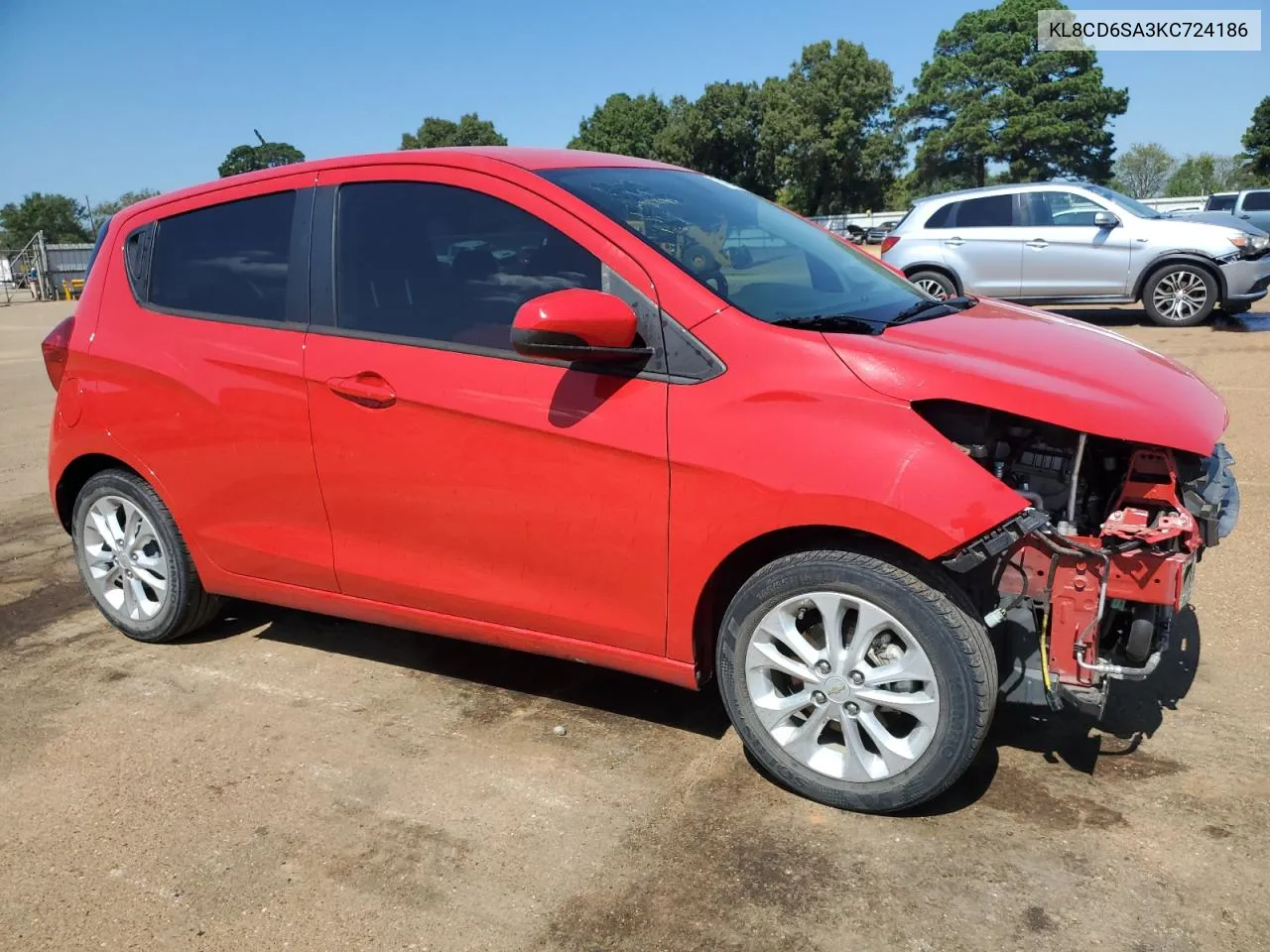 2019 Chevrolet Spark 1Lt VIN: KL8CD6SA3KC724186 Lot: 74091204