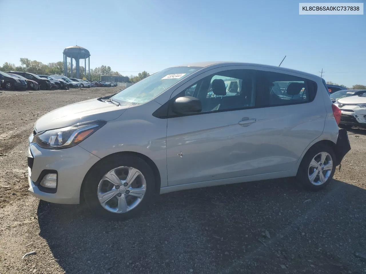 2019 Chevrolet Spark Ls VIN: KL8CB6SA0KC737838 Lot: 74334344