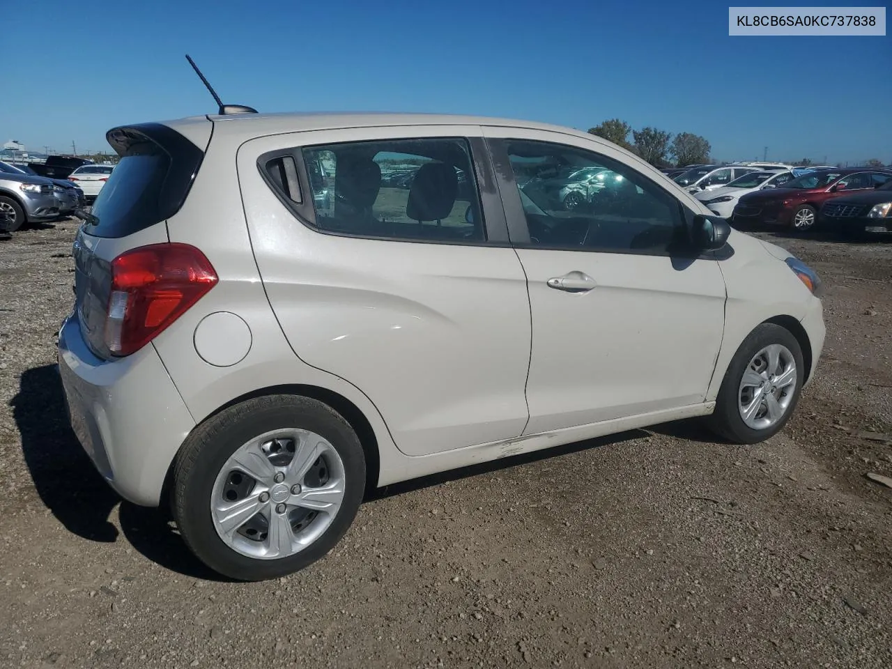 2019 Chevrolet Spark Ls VIN: KL8CB6SA0KC737838 Lot: 74334344