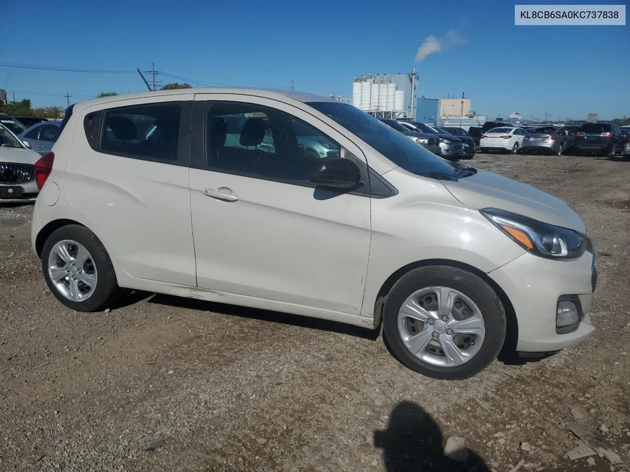 2019 Chevrolet Spark Ls VIN: KL8CB6SA0KC737838 Lot: 74334344