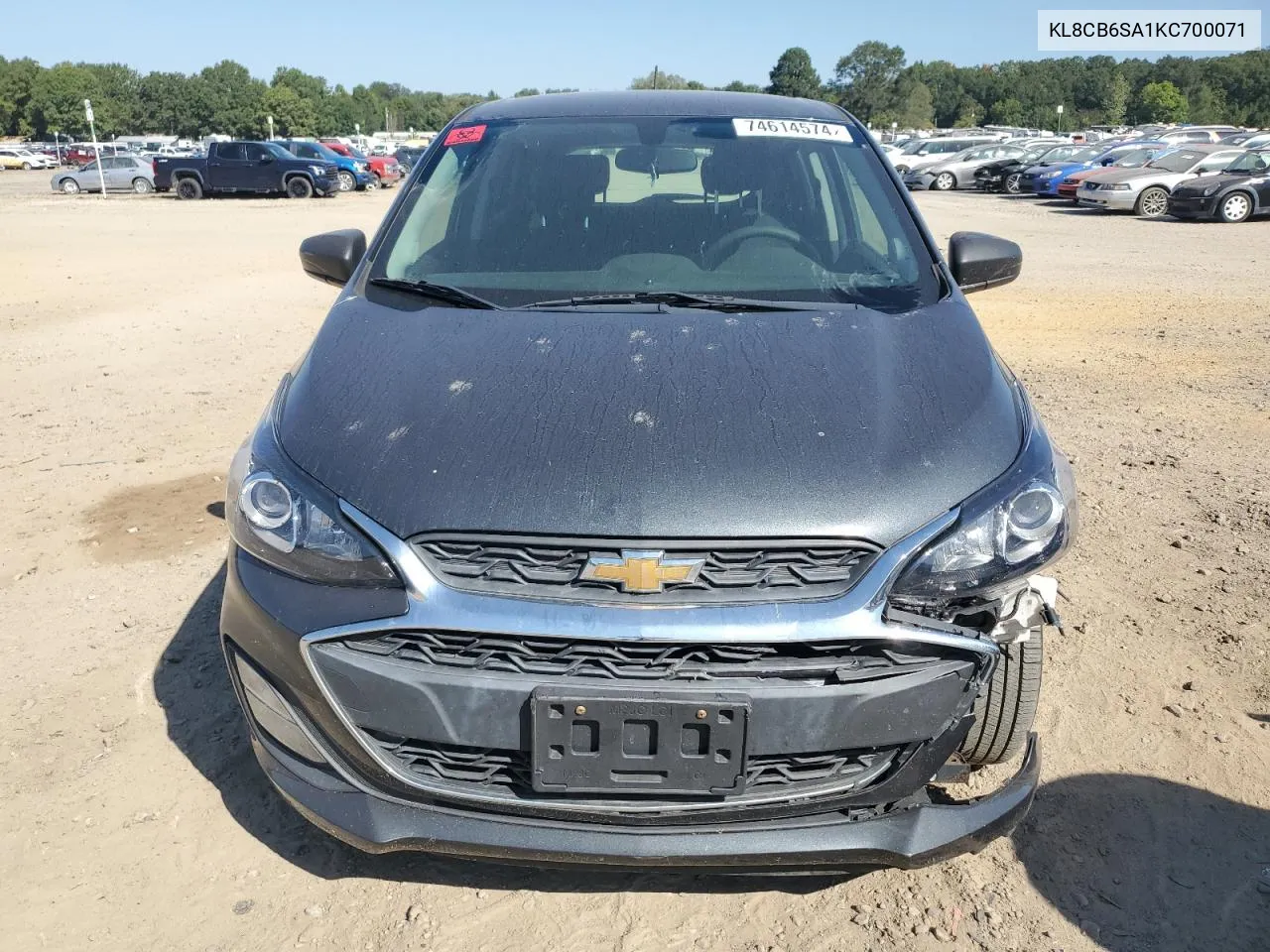 2019 Chevrolet Spark Ls VIN: KL8CB6SA1KC700071 Lot: 74614574