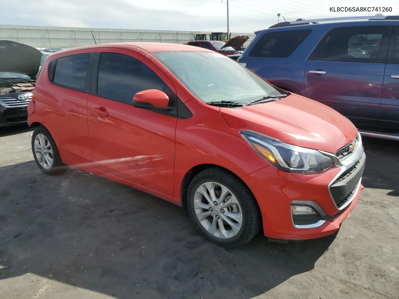 2019 Chevrolet Spark 1Lt VIN: KL8CD6SA8KC741260 Lot: 75028484