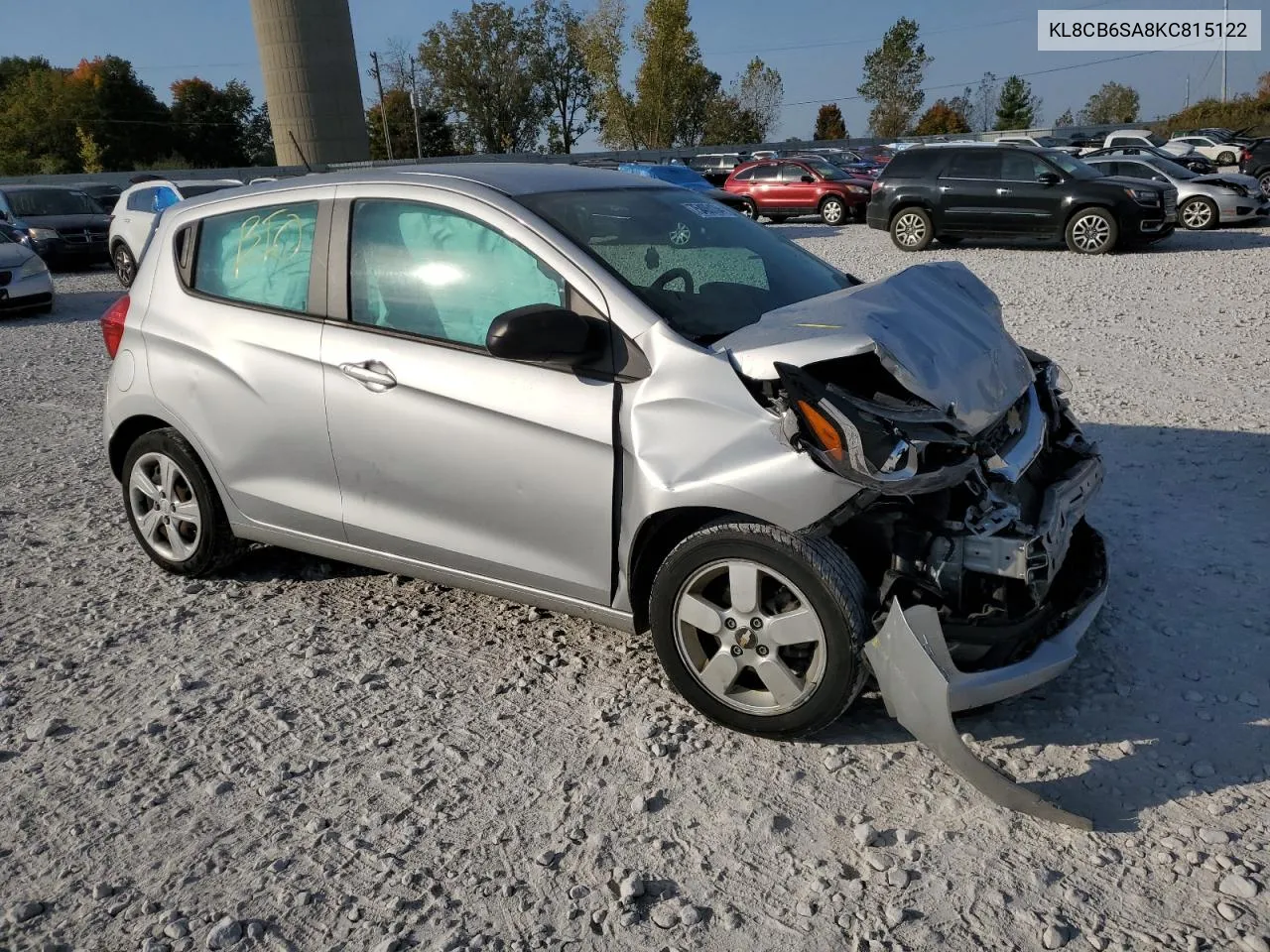 2019 Chevrolet Spark Ls VIN: KL8CB6SA8KC815122 Lot: 75405134