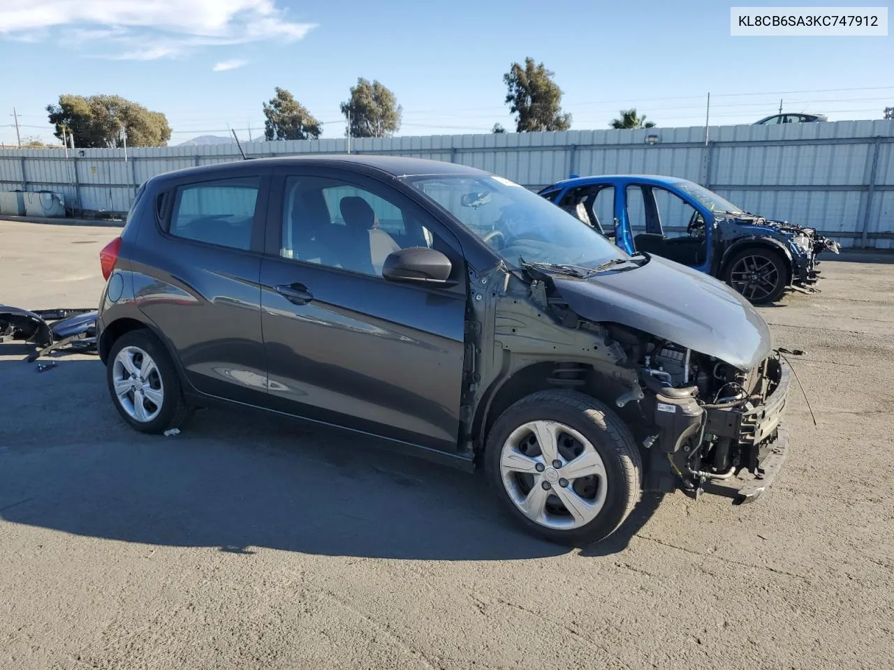 2019 Chevrolet Spark Ls VIN: KL8CB6SA3KC747912 Lot: 75432604