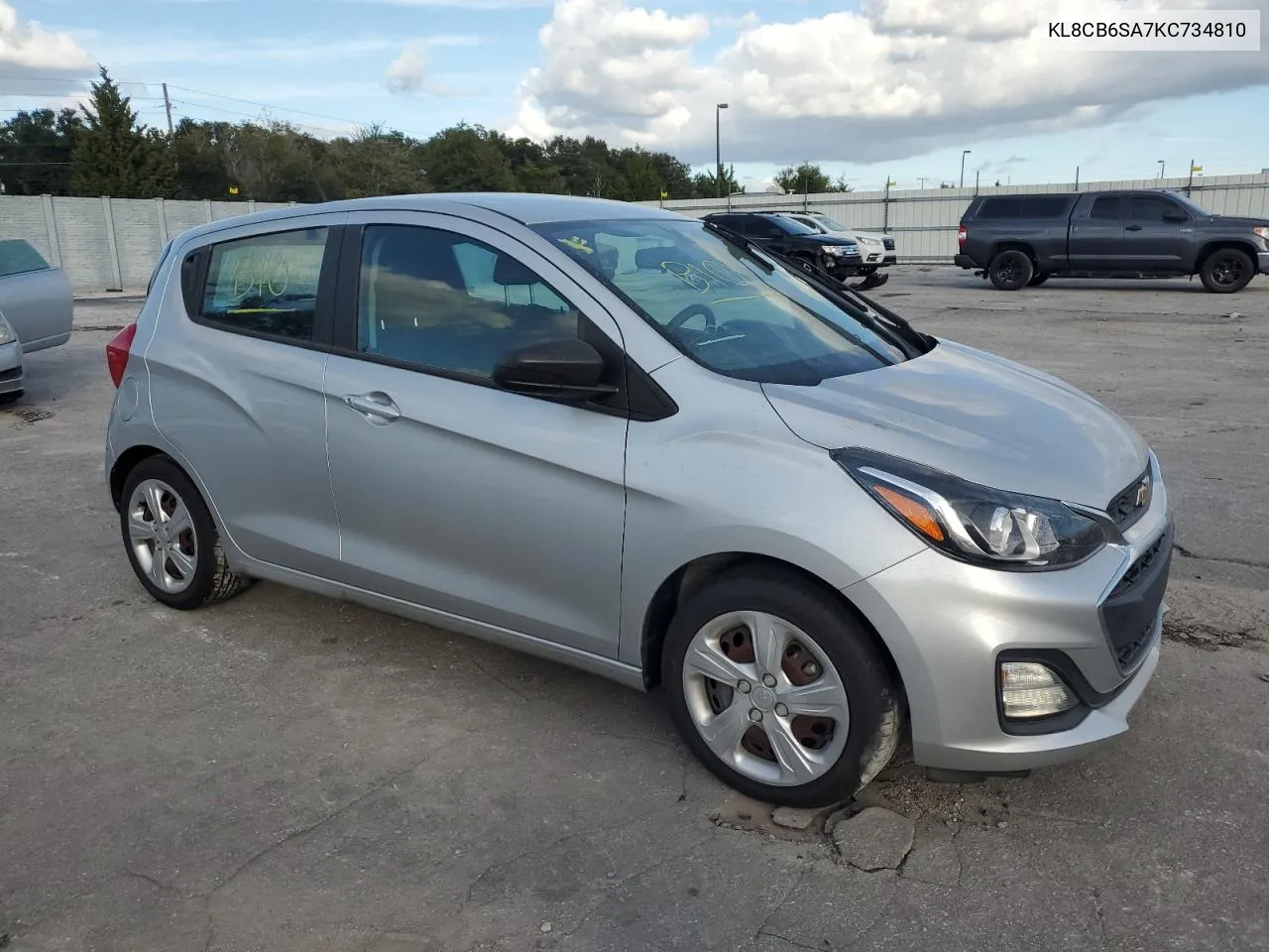 2019 Chevrolet Spark Ls VIN: KL8CB6SA7KC734810 Lot: 76190664