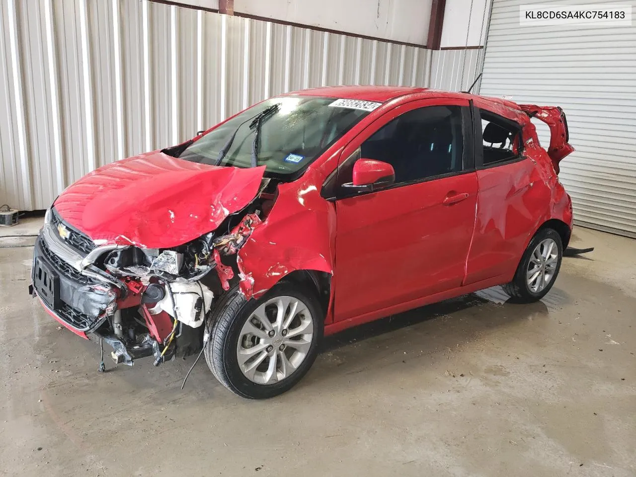 2019 Chevrolet Spark 1Lt VIN: KL8CD6SA4KC754183 Lot: 76591324