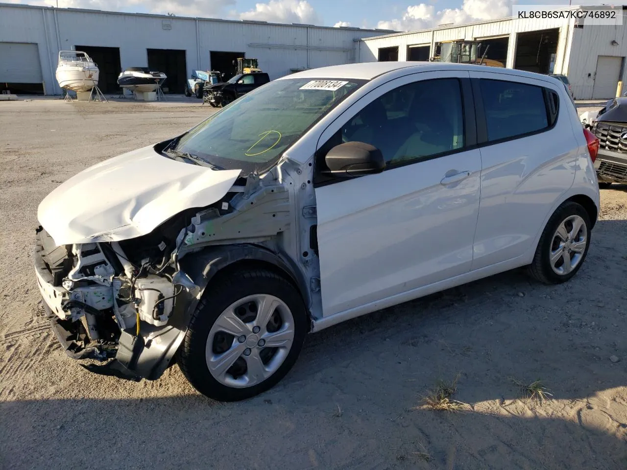 2019 Chevrolet Spark Ls VIN: KL8CB6SA7KC746892 Lot: 77008134