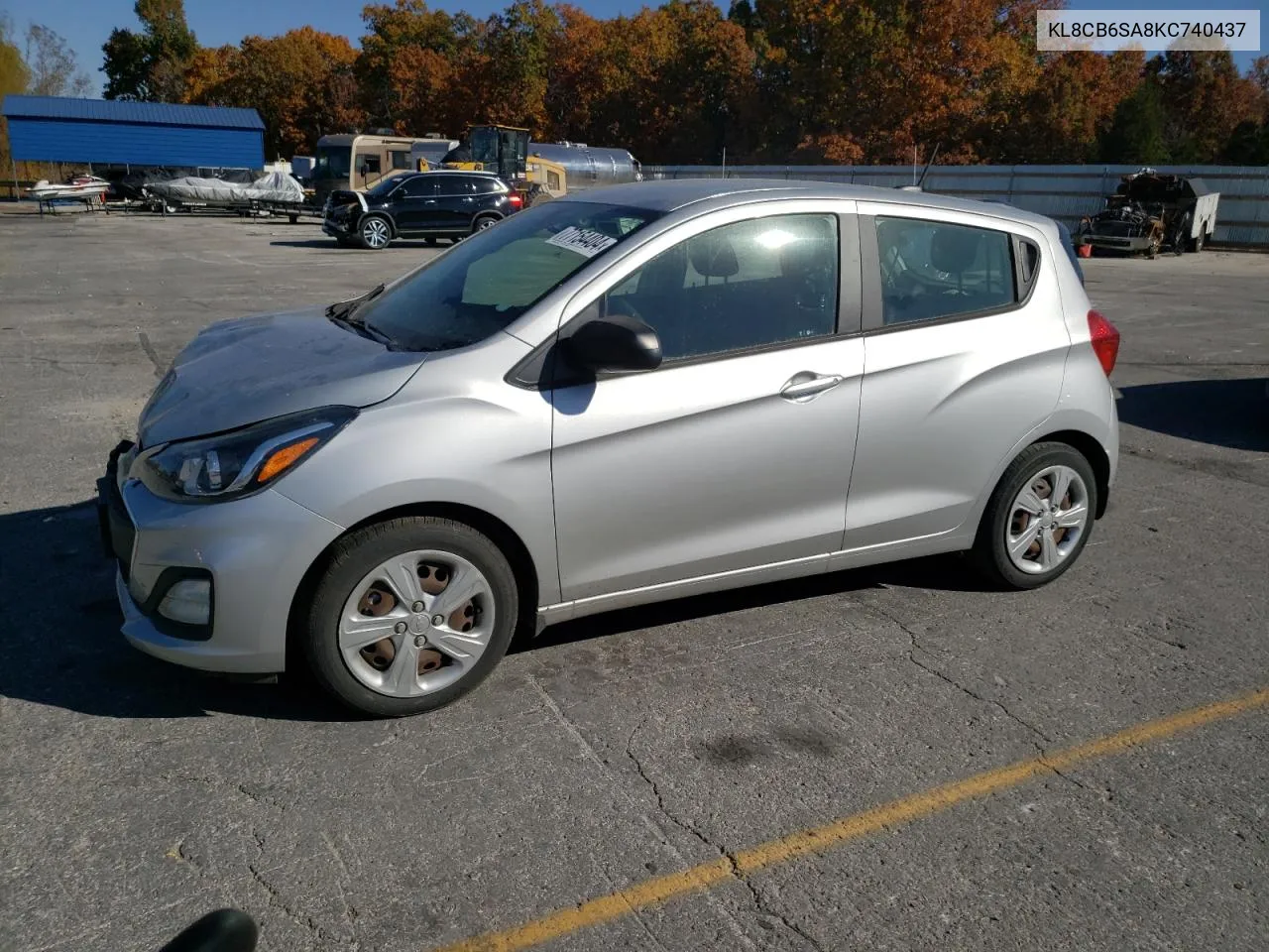 2019 Chevrolet Spark Ls VIN: KL8CB6SA8KC740437 Lot: 77154404