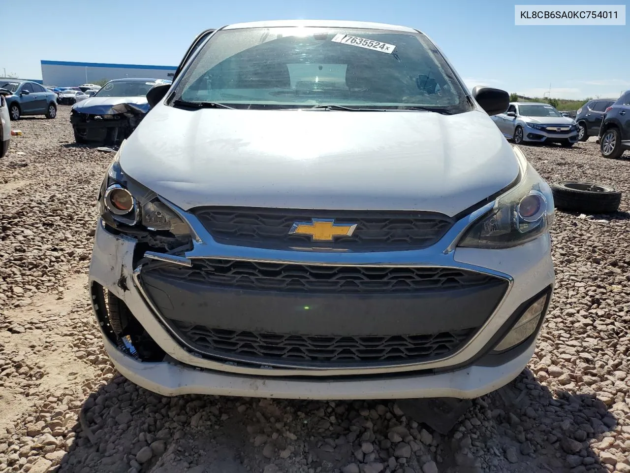 2019 Chevrolet Spark Ls VIN: KL8CB6SA0KC754011 Lot: 77635524