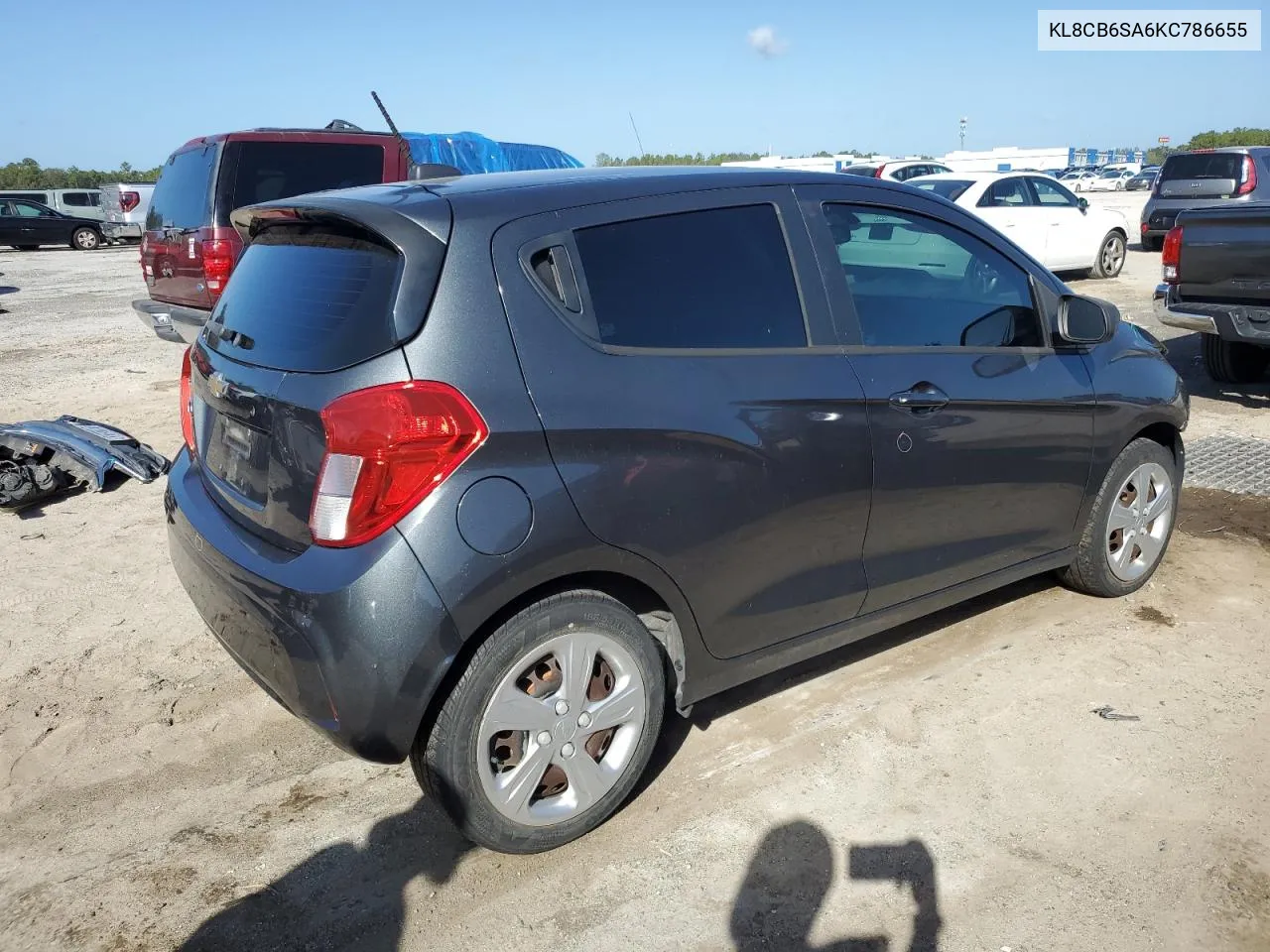 2019 Chevrolet Spark Ls VIN: KL8CB6SA6KC786655 Lot: 77642584