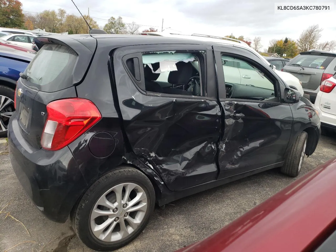 2019 Chevrolet Spark 1Lt VIN: KL8CD6SA3KC780791 Lot: 78454654