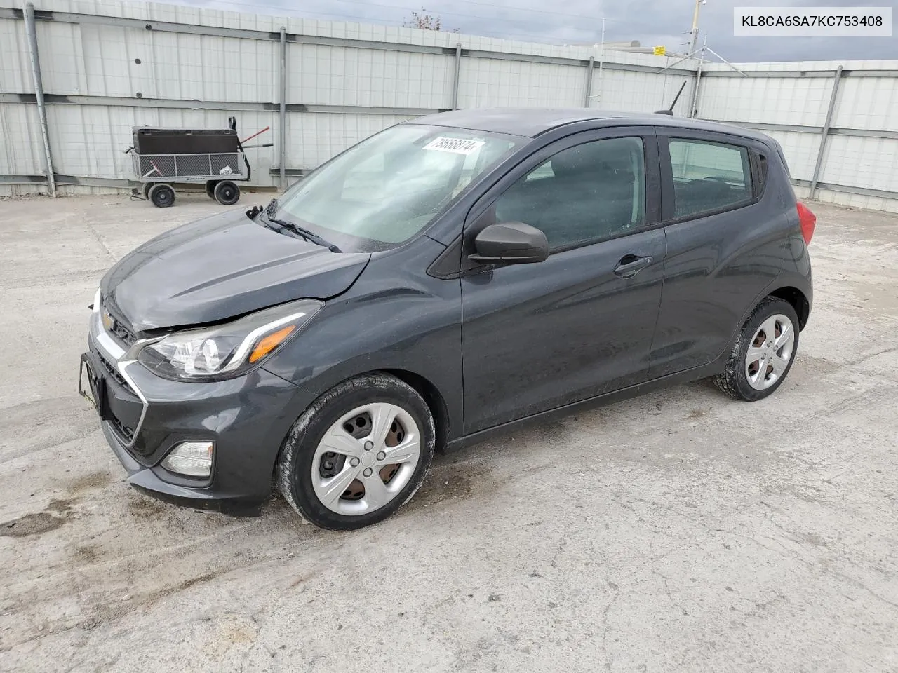 2019 Chevrolet Spark Ls VIN: KL8CA6SA7KC753408 Lot: 78666874