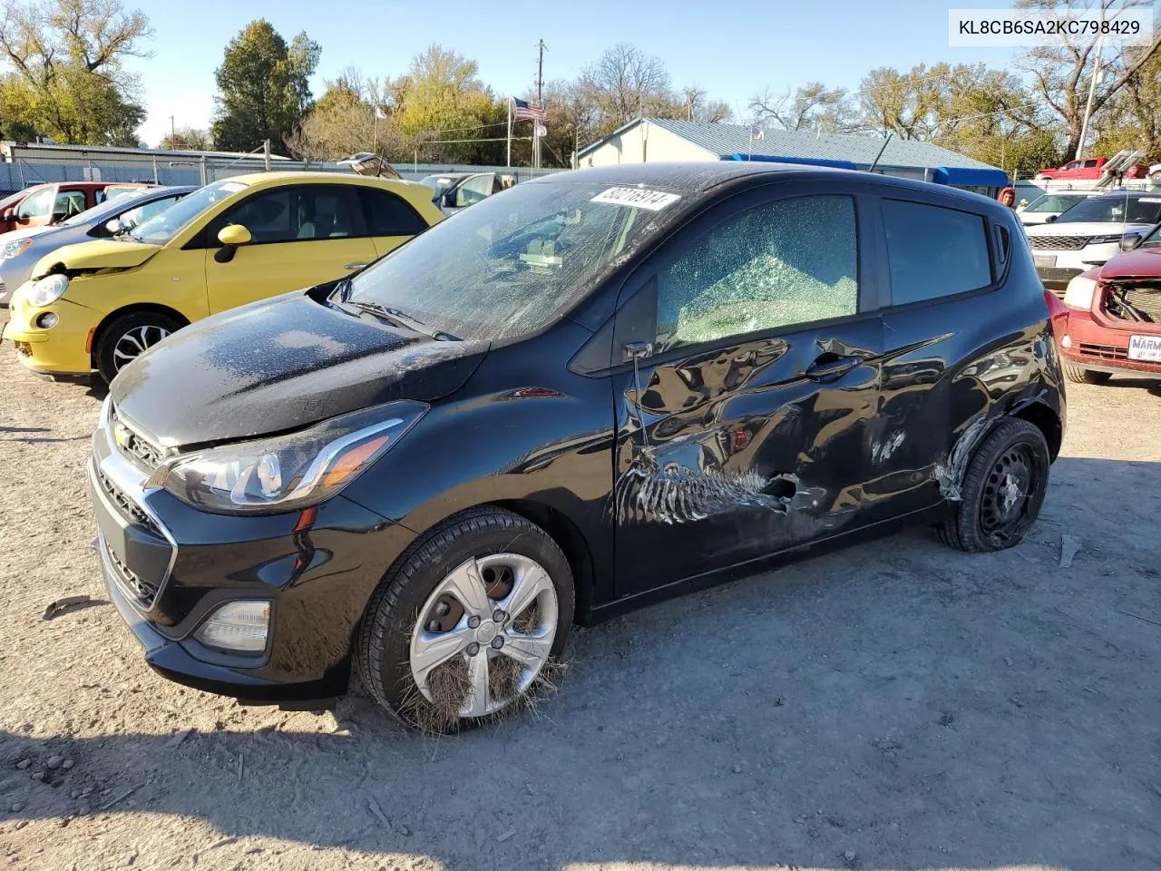 2019 Chevrolet Spark Ls VIN: KL8CB6SA2KC798429 Lot: 80216914