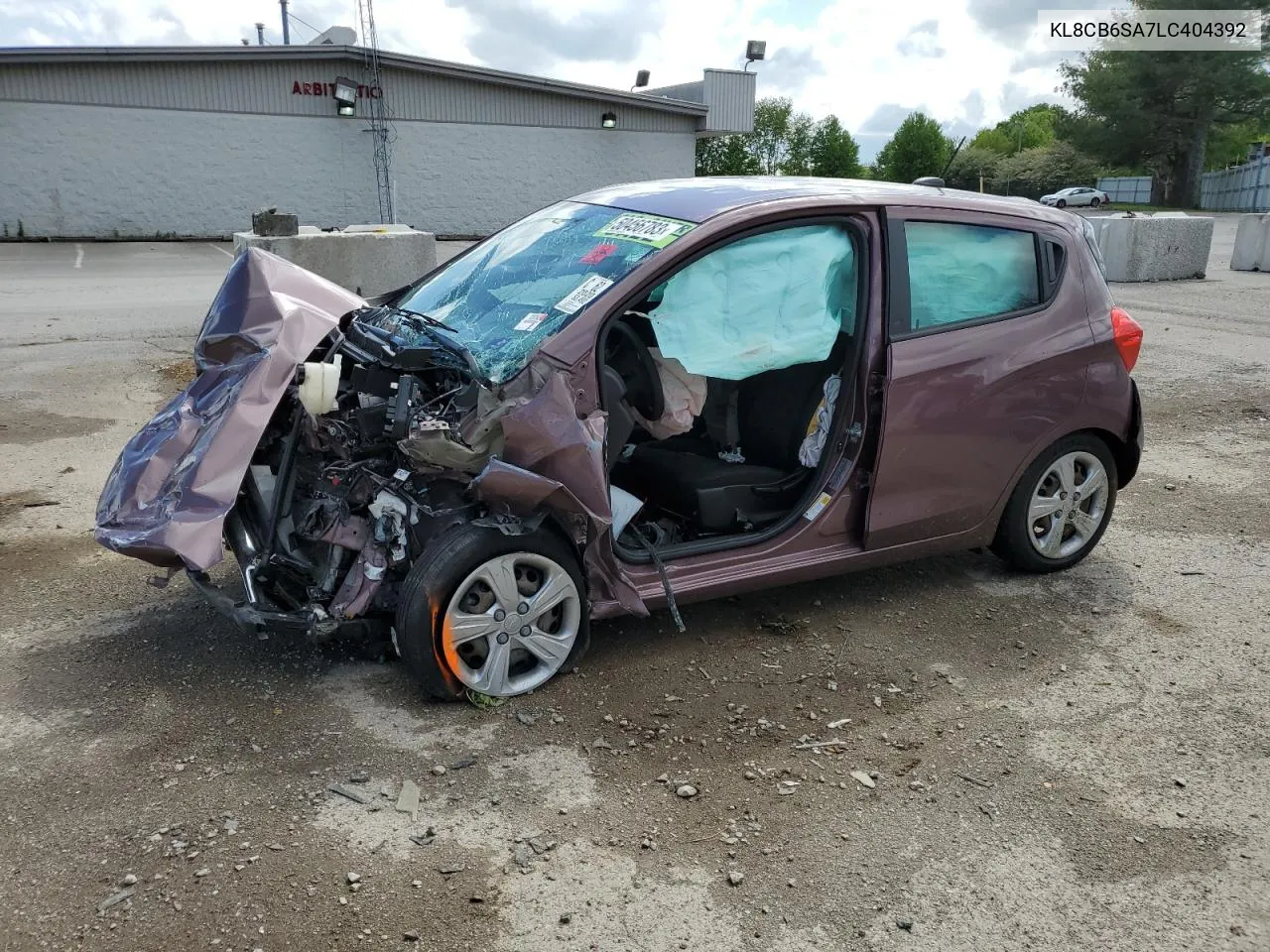 2020 Chevrolet Spark Ls VIN: KL8CB6SA7LC404392 Lot: 50456783