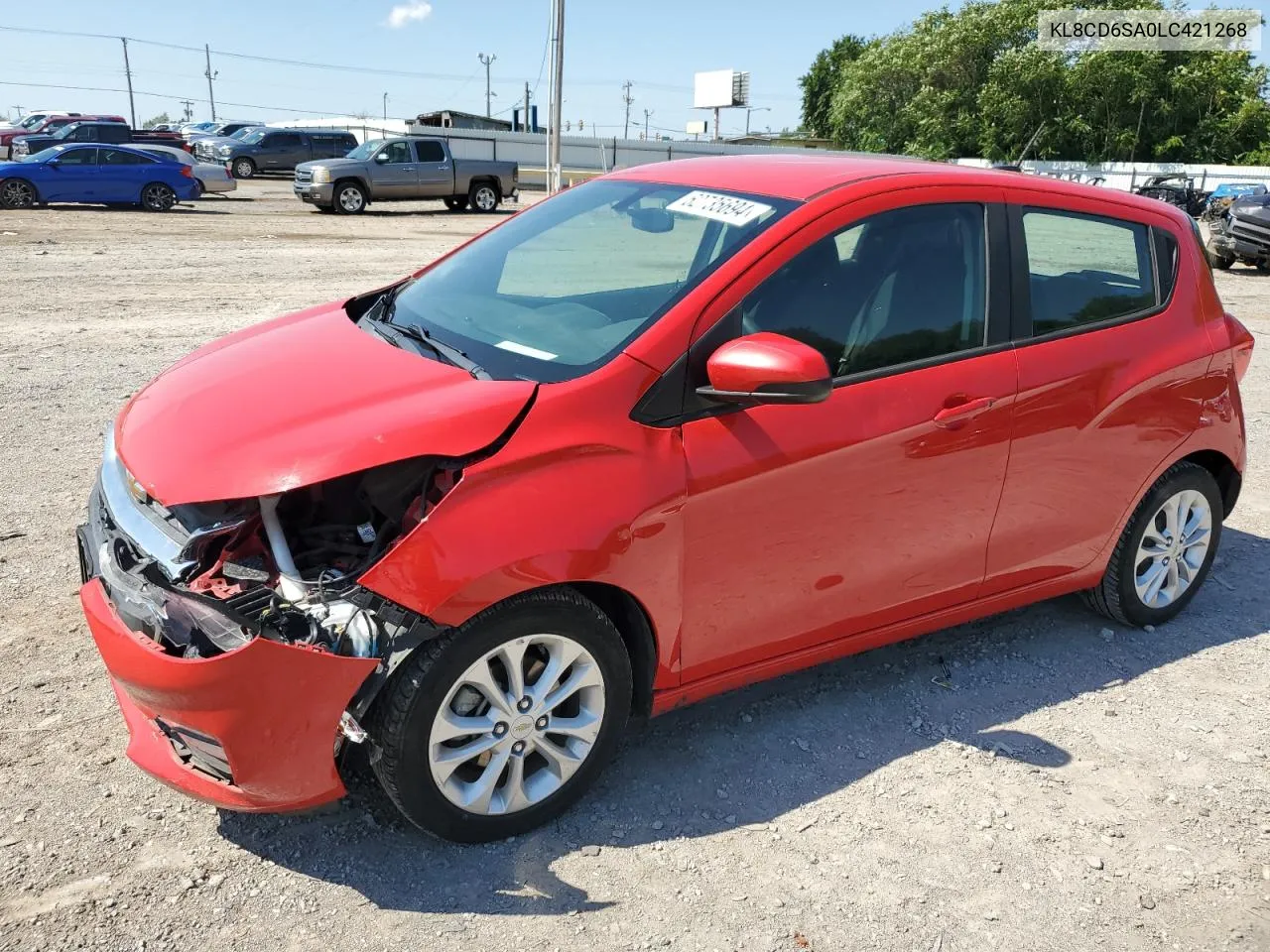 2020 Chevrolet Spark 1Lt VIN: KL8CD6SA0LC421268 Lot: 62735694