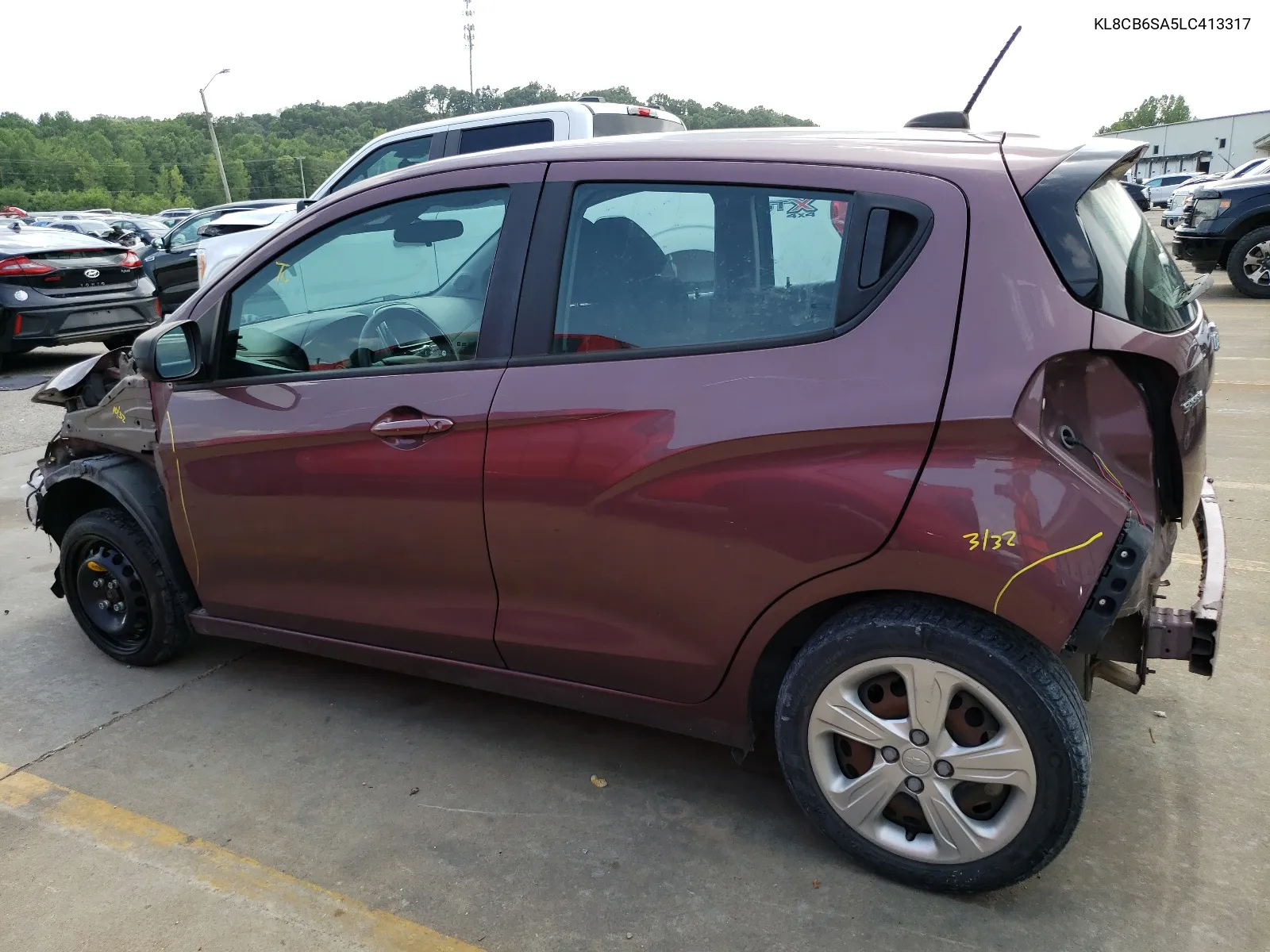 2020 Chevrolet Spark Ls VIN: KL8CB6SA5LC413317 Lot: 65530724