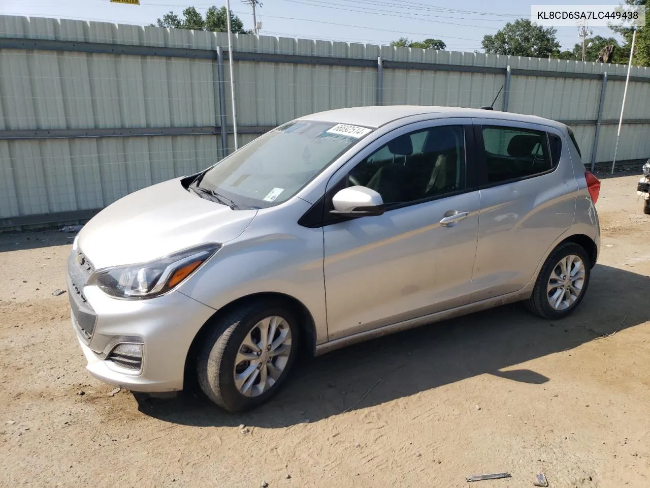 2020 Chevrolet Spark 1Lt VIN: KL8CD6SA7LC449438 Lot: 66692514