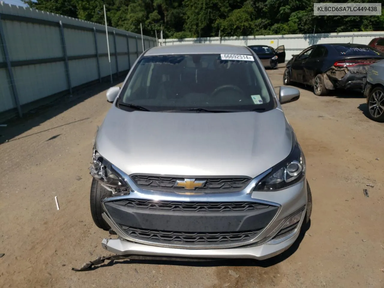 2020 Chevrolet Spark 1Lt VIN: KL8CD6SA7LC449438 Lot: 66692514