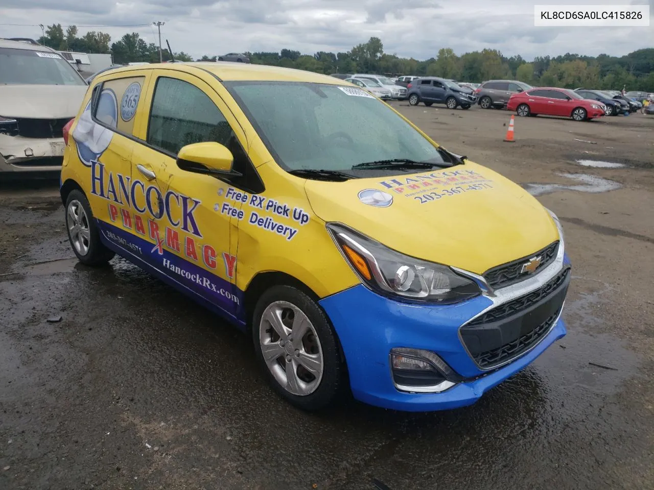 2020 Chevrolet Spark 1Lt VIN: KL8CD6SA0LC415826 Lot: 68689154