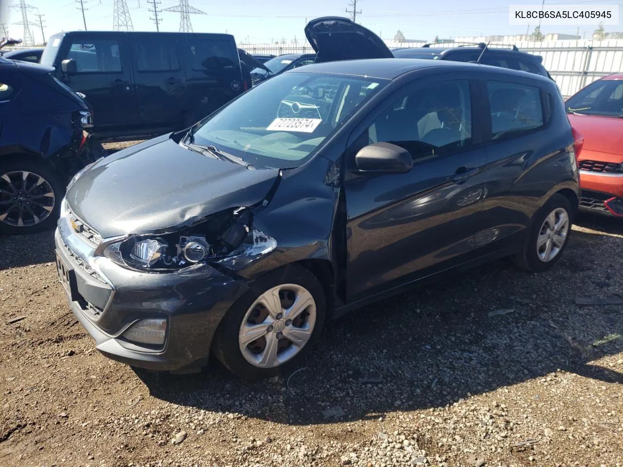 2020 Chevrolet Spark Ls VIN: KL8CB6SA5LC405945 Lot: 72723574