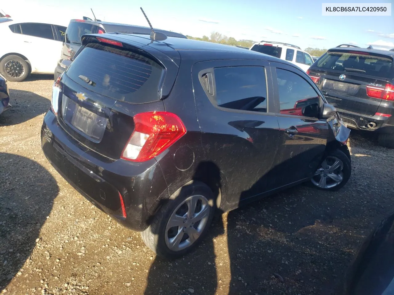 2020 Chevrolet Spark Ls VIN: KL8CB6SA7LC420950 Lot: 72741464